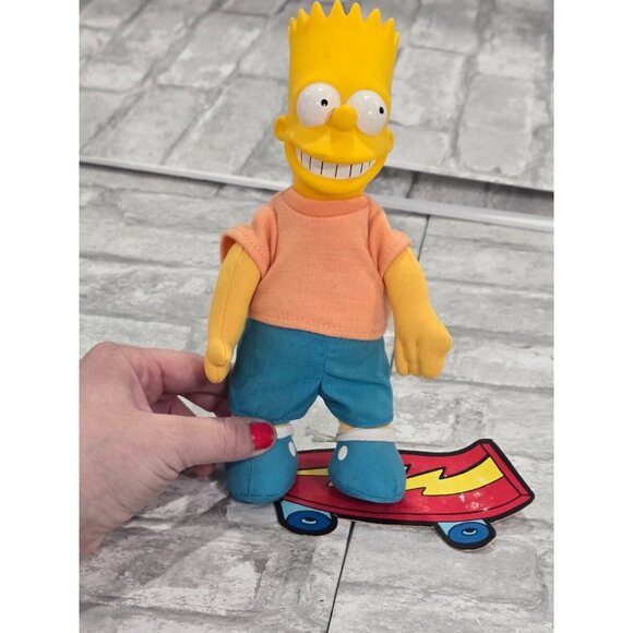 NWT Vintage 1990 Burger King Bart Simpson Plush Hard‎ Head The Simpsons - Picture 1 of 5
